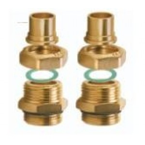 Caleffi Series NA267 Dual Sweat Kit Fitting 3/4" Male Thread by 3/4" Sweat Fitting
