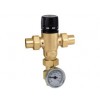 Caleffi Series 521 MixCal 3-Way Thermostatic Mixing Valve with adapter
