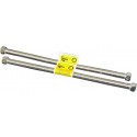 Two 12" Stainless Steel Flexible Connectors