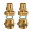 Caleffi Series NA267 Dual Sweat Kit Fitting 3/4" Male Thread by 3/4" Sweat Fitting