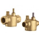 Caleffi Series Z3 3-Way Diverting Valve with 1" Sweat Connections, 240 Degrees, 20 gpm