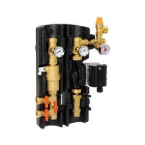 Caleffi Series 255 Dual Line Pump Station Return and Flow, 3 Speed